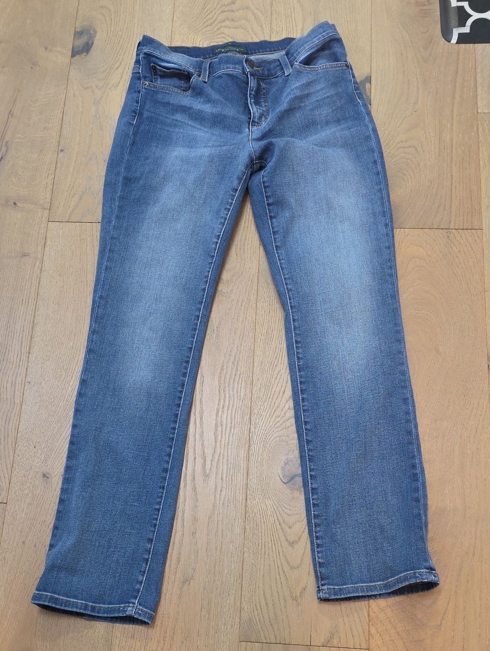 Lauren Ralph Lauren Straight-Leg Jeans in Medium Blue Wash